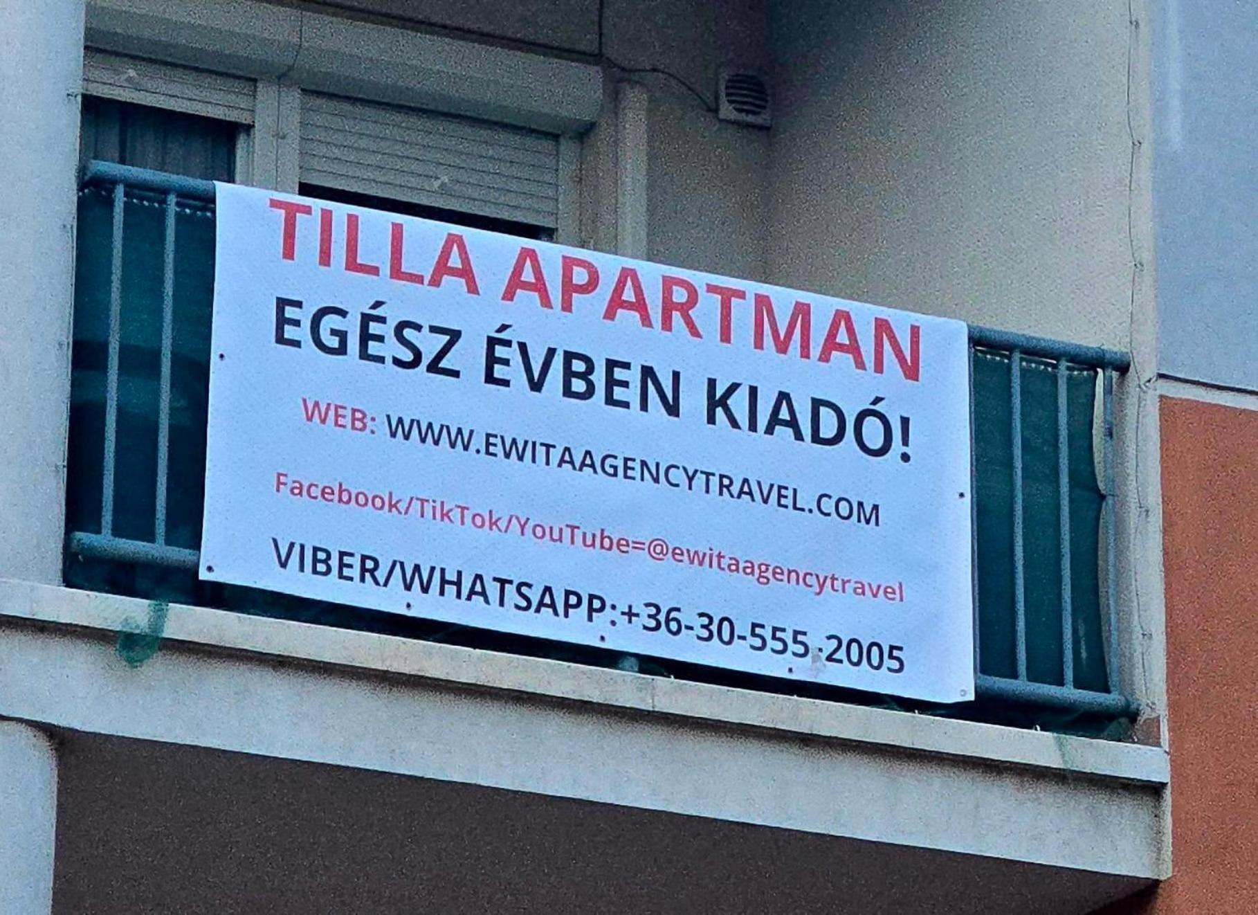 Tilla Apartman Hajdúszoboszló Eksteriør billede